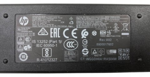 ORYG. ZASILACZ HP 45W 15V - 3A USB-C ORYG. ZASILACZ HP 45W 15V - 3A USB-C