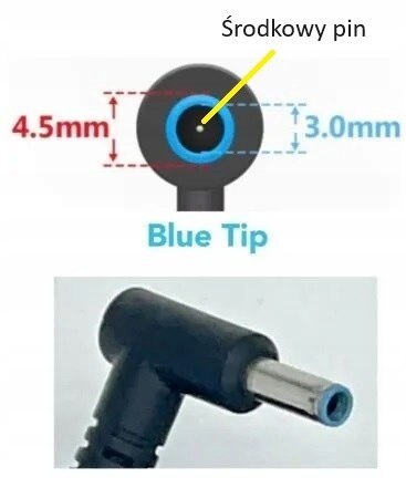 ORYG. ZASILACZ HP 90W 19V - 4.74A 4.5/3.0 BLUE TIP ORYG. ZASILACZ HP 90W 19V - 4.74A 4.5/3.0 BLUE TIP