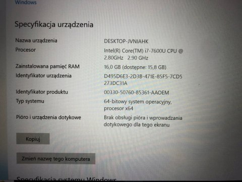 PŁYTA GŁÓWNA LENOVO THINKPAD X1 YOGA i7-7600U | 448.0A913.001 PŁYTA GŁÓWNA LENOVO THINKPAD X1 YOGA i7-7600U | 448.0A913.001