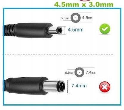 ORYGINALNY ZASILACZ DELL 65W 19.5V - 3.34A 4.5/3.0 ORYGINALNY ZASILACZ DELL 65W 19.5V - 3.34A 4.5/3.0