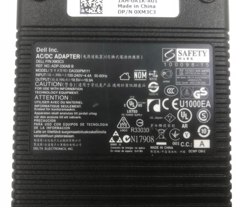 ORYGINALNY ZASILACZ DELL 330W 19.5V - 16.9A 7.4/5.0