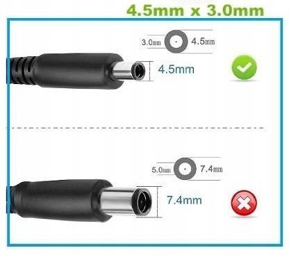 ORYGINALNY ZASILACZ DELL 130W 19.5V - 6.67A 4.5/3.0 LED