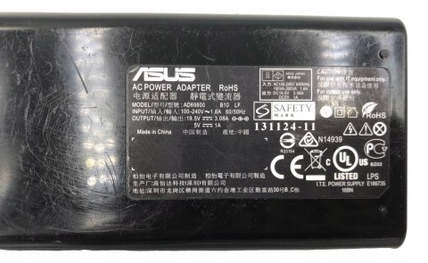 ORYG. ZASILACZ ASUS 60W 19.5V - 3.08A / 5V - 1A | AD69800 ORYG. ZASILACZ ASUS 60W 19.5V - 3.08A / 5V - 1A | AD69800