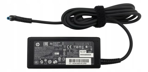 ORYG. ZASILACZ HP 65W 19.5V - 3.33A 4.5/3.0 BLUE TIP ORYG. ZASILACZ HP 65W 19.5V - 3.33A 4.5/3.0 BLUE TIP
