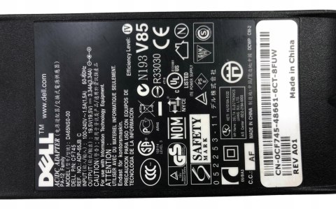 ORYGINALNY ZASILACZ DELL 65W 19.5V - 3.34A 7.4/5.0 ORYGINALNY ZASILACZ DELL 65W 19.5V - 3.34A 7.4/5.0