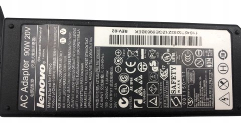 ORYGINALNY ZASILACZ LENOVO 90W 20V - 4.5A SLIM TIP ORYGINALNY ZASILACZ LENOVO 90W 20V - 4.5A SLIM TIP