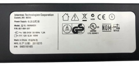ORYG. ZASILACZ INTERMEC TECHNOLOGIES CORP. 100W 12V - 8.3A ORYG. ZASILACZ INTERMEC TECHNOLOGIES CORP. 100W 12V - 8.3A