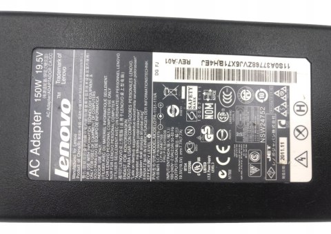 ORYGINALNY ZASILACZ LENOVO 150W 19.5V - 7.7A 5.5/2.5 ORYGINALNY ZASILACZ LENOVO 150W 19.5V - 7.7A 5.5/2.5