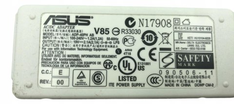 ORYG. ZASILACZ ASUS 40W | ADP-40PH AB |19V - 2.1A 2.5/0.7 ORYG. ZASILACZ ASUS 40W | ADP-40PH AB |19V - 2.1A 2.5/0.7