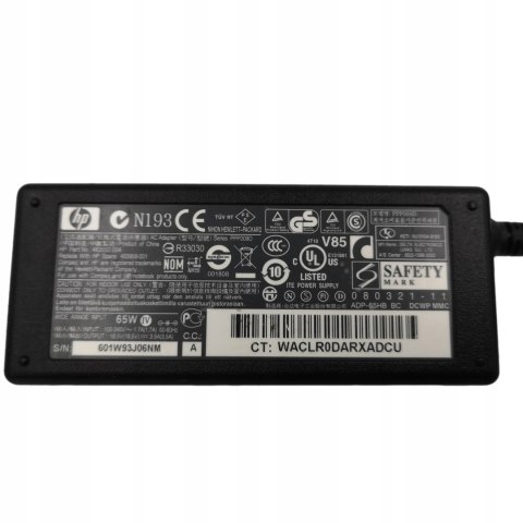 ORYG. ZASILACZ HP 65W 18.5V PPP009L-E 4.8/1.7 ORYG. ZASILACZ HP 65W 18.5V PPP009L-E 4.8/1.7
